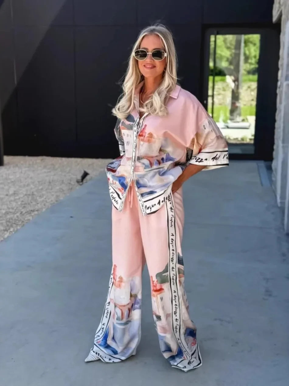 Sara-conjunto de dos piezas con estampado