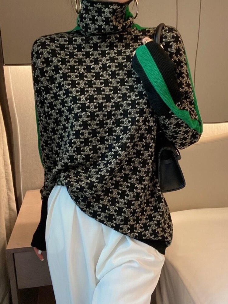 Erika-jersey cuello alto